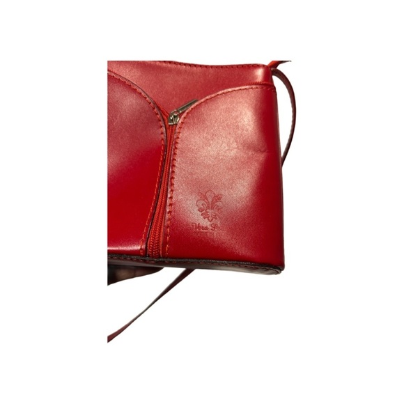 Vera Pelle Italian Leather Crossbody Shoulder Bag - Picture 6 of 6
